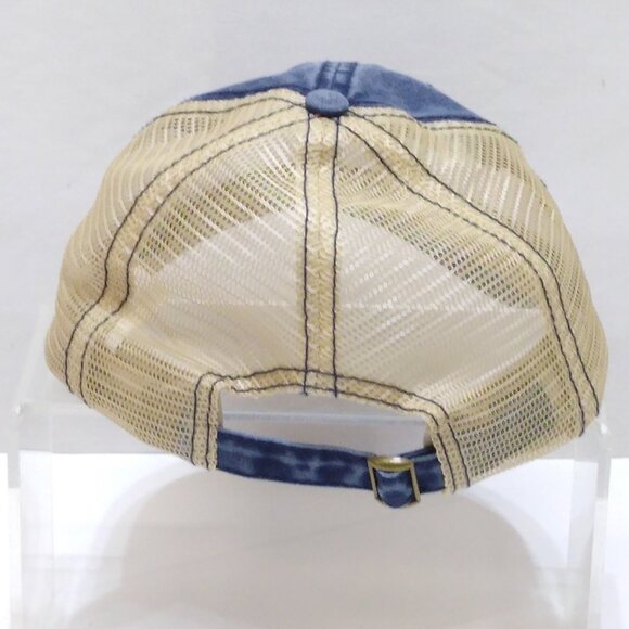 Time and Tru Trucker Baseball Cap Hat Denim Mesh Adjustable Strap Fits Most OSFM - Picture 4 of 10